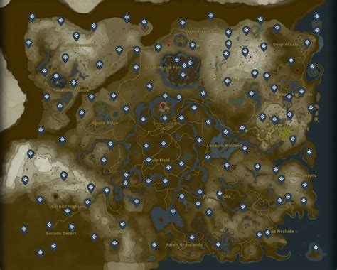 how many shrines in totk|tears of the kingdom map.